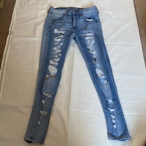 American Eagle ripped jeans